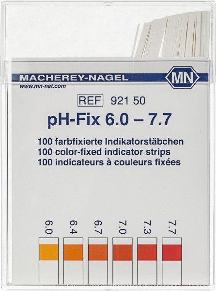100 languettes indicatrices de pH non migrantes, pH 4.5 - 10